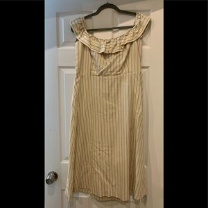 Ann Taylor off the shoulder linen dress 12P